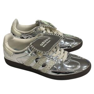 Adidas X Wales Bonner Samba Sneakers Metallic Silver Women 8 Men 7